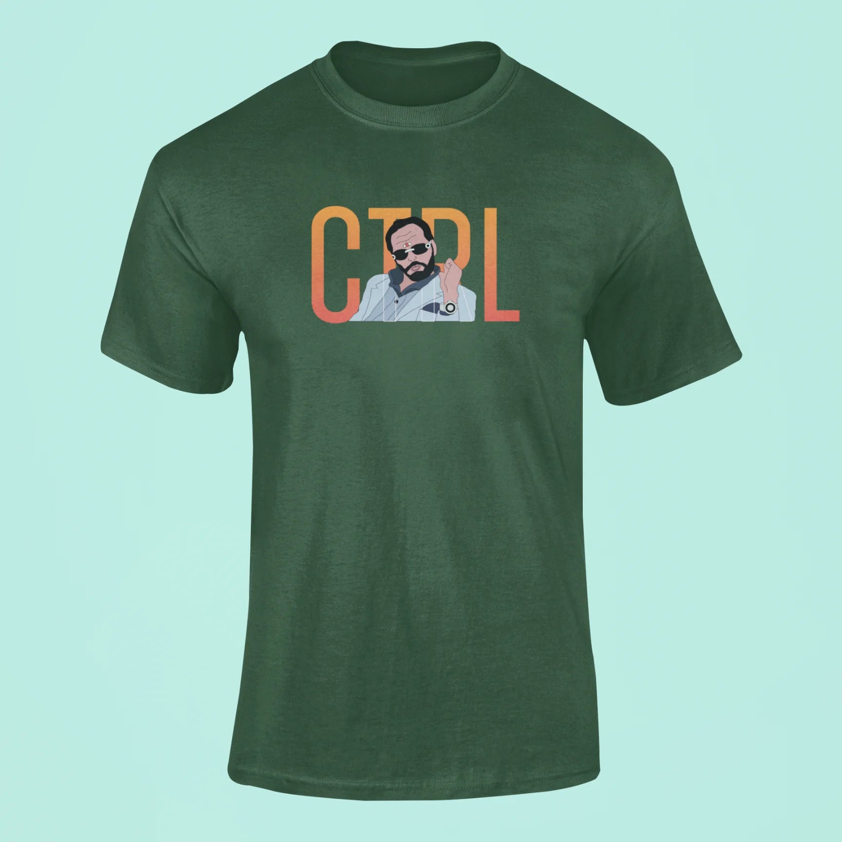 control uday control t shirt green