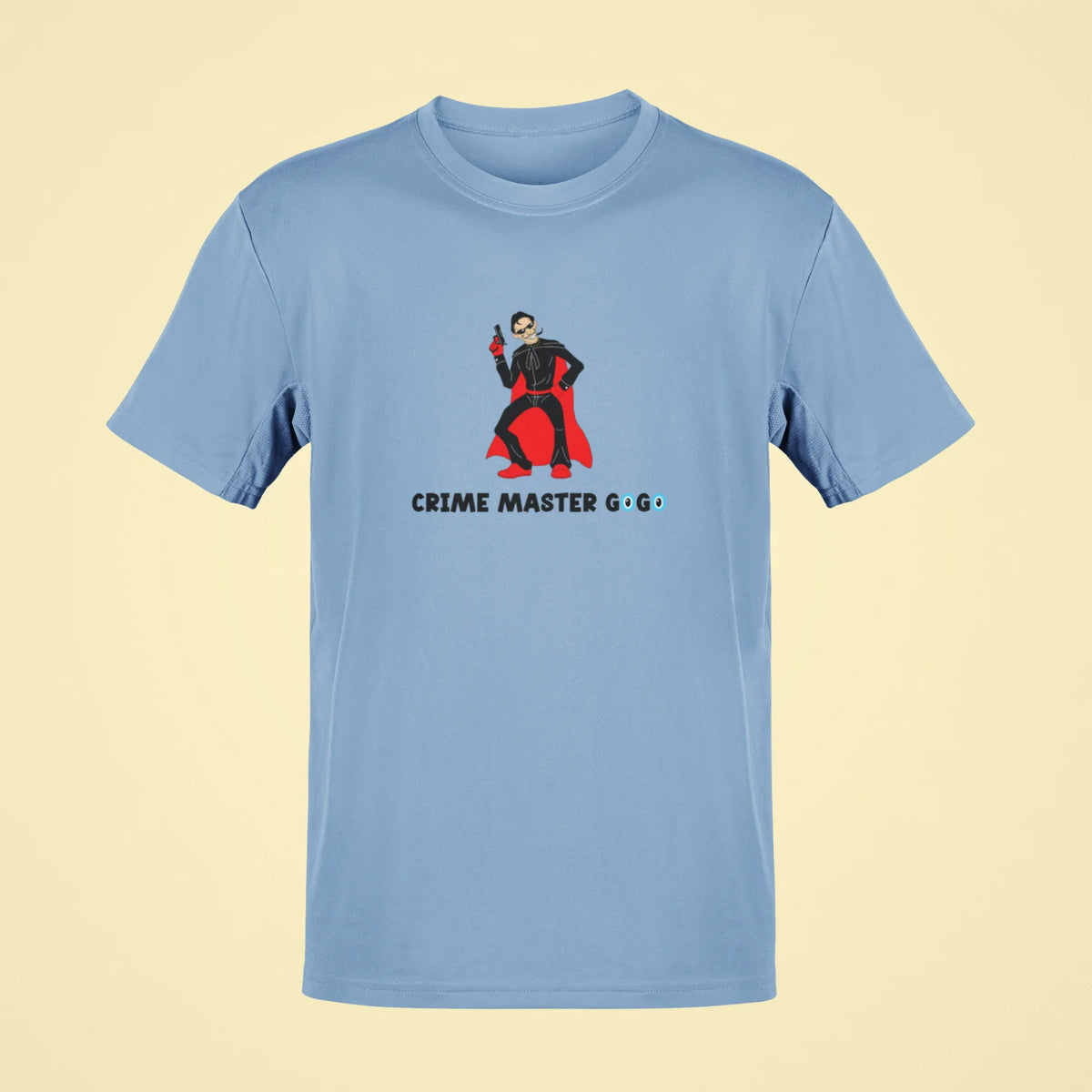 crime master gogo oversized t shirt baby blue