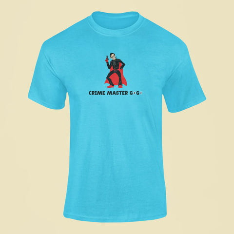 crime master gogo t shirt sky blue