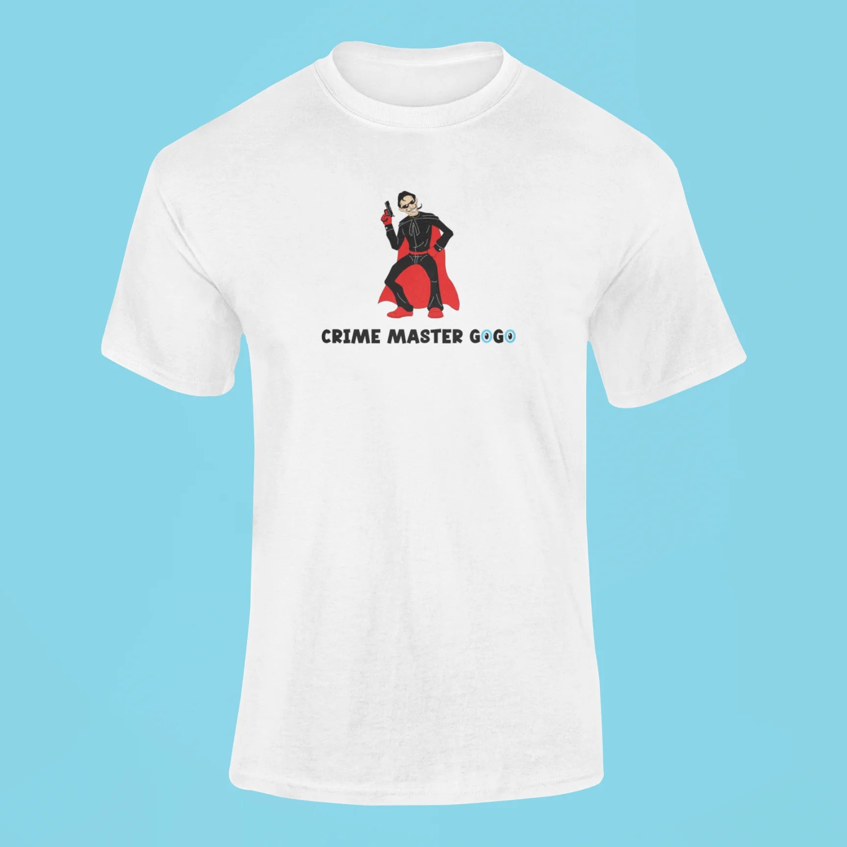 crime master gogo t shirt white