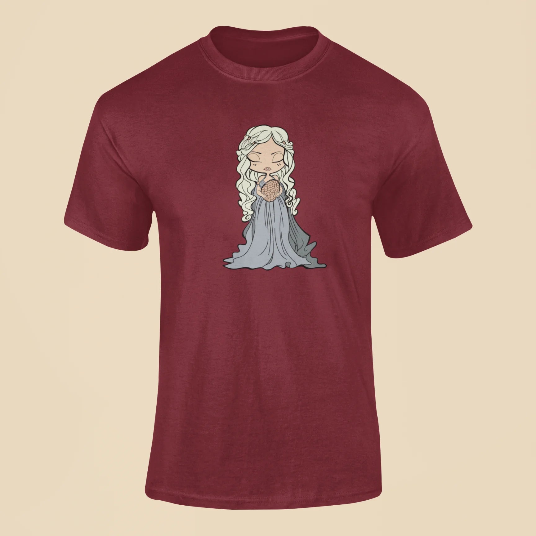 daenerys targaryen t shirt maroon