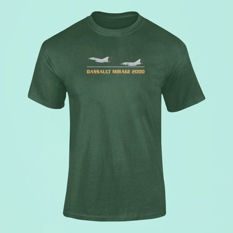 dassault mirage 2000 t shirt green 1