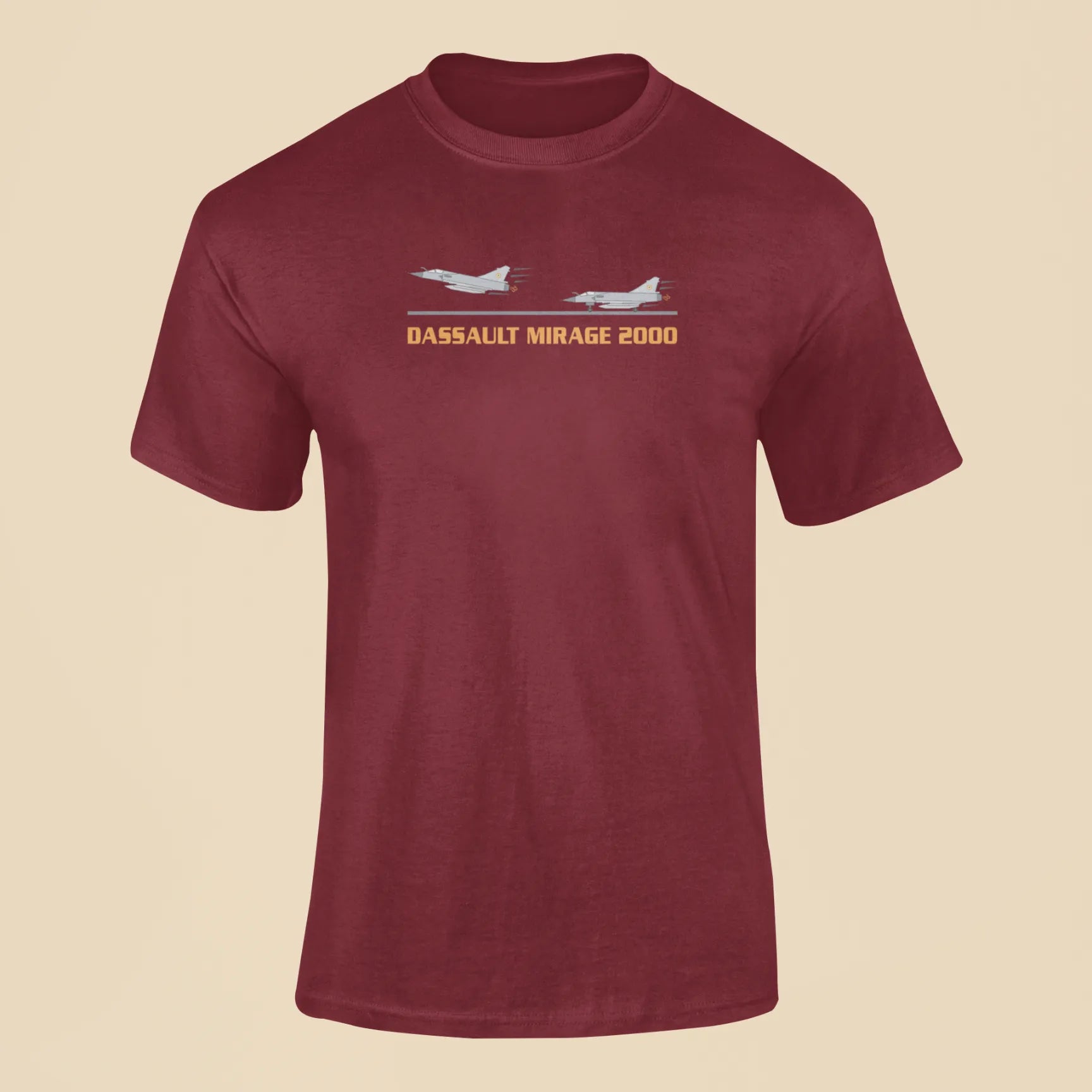 dassault mirage 2000 t shirt maroon 1