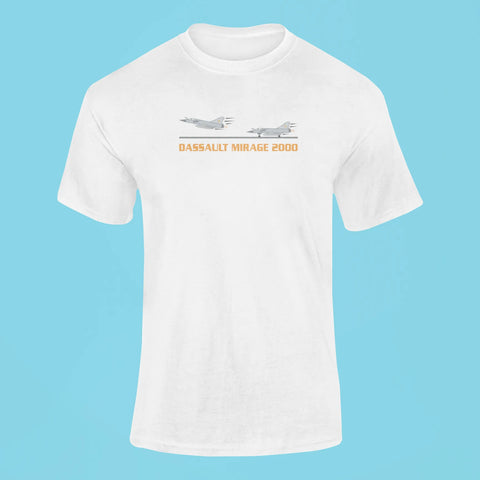 dassault mirage 2000 t shirt white 1