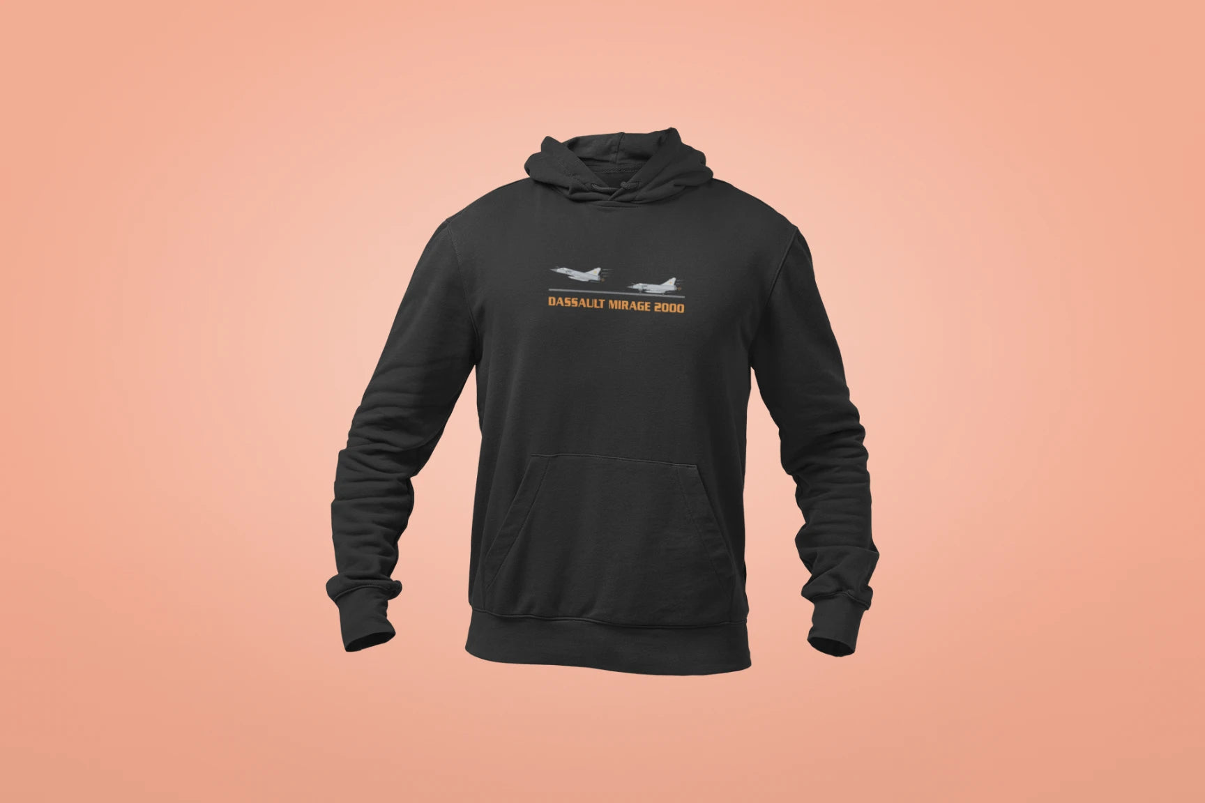 dassault mirage 2000 unisex hoodie black