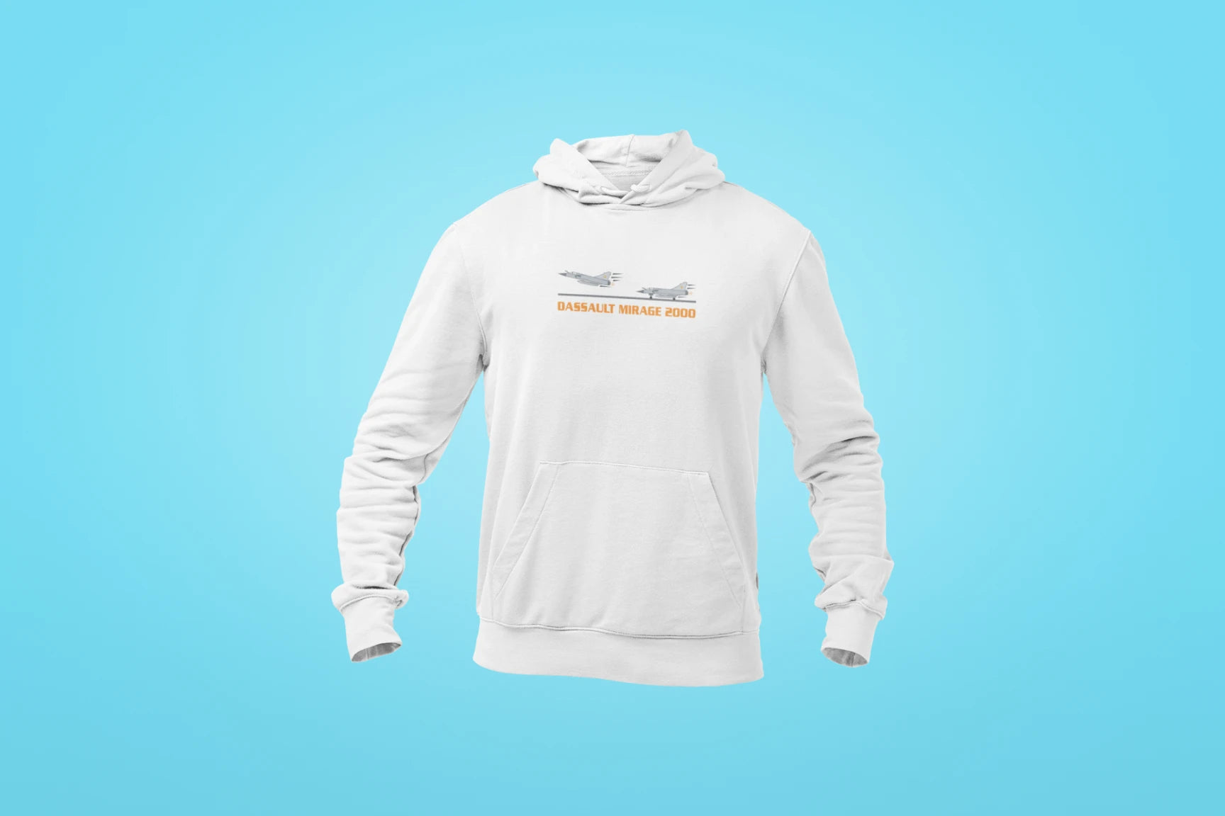 dassault mirage 2000 unisex hoodie white 1