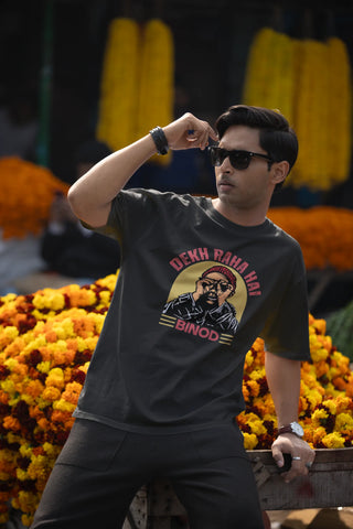 Dekh Raha Hai Binod Oversized T-Shirt