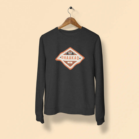 dhaakad tau unisex sweatshirt black