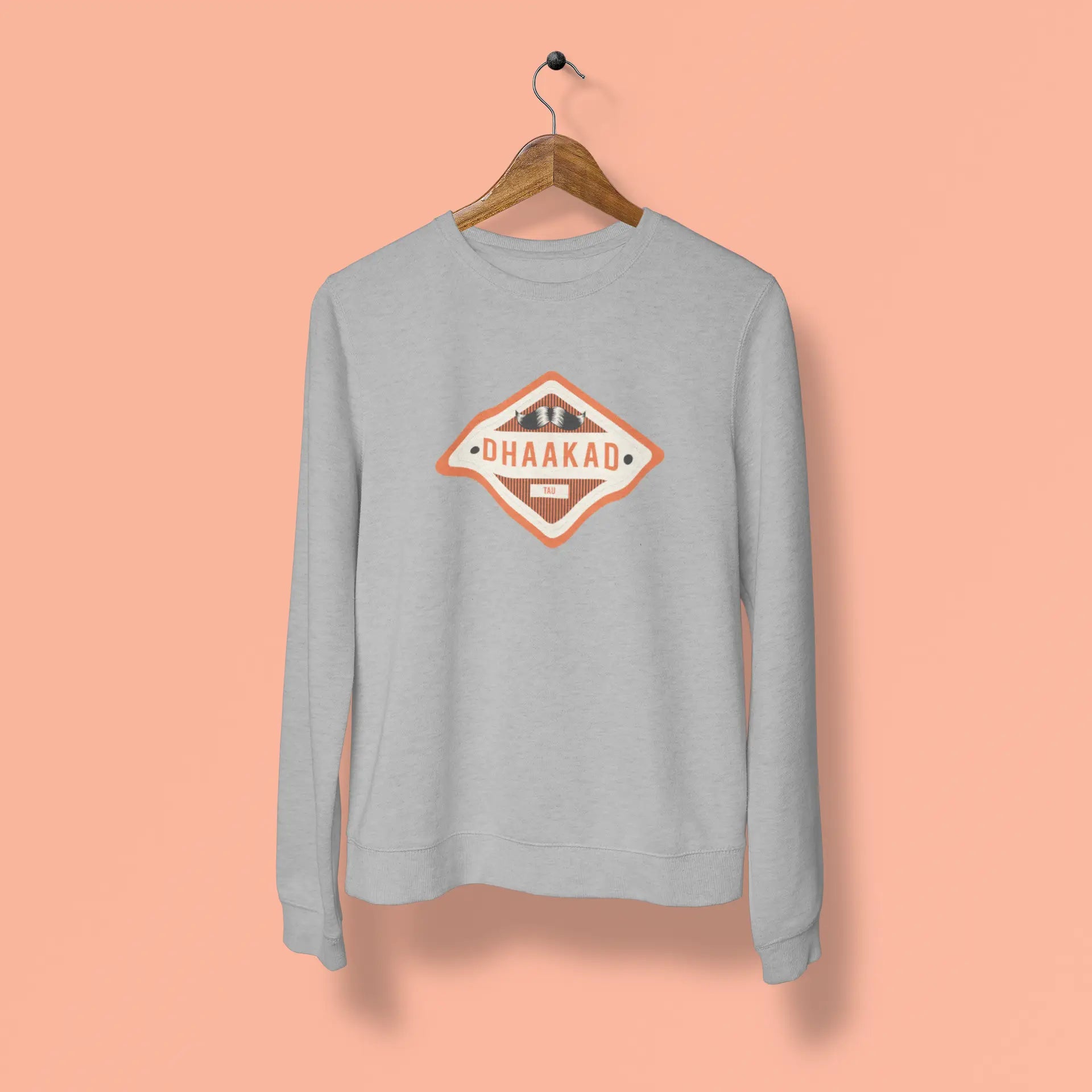 dhaakad tau unisex sweatshirt grey