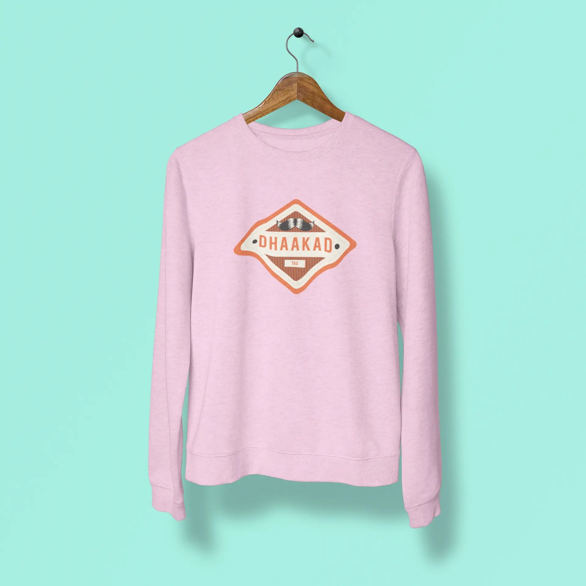 dhaakad tau unisex sweatshirt pink