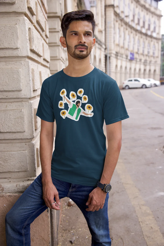 Diljit Dosanjh Flowers T-Shirt
