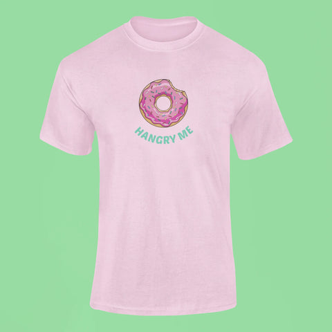 do nut hangry me t shirt pink