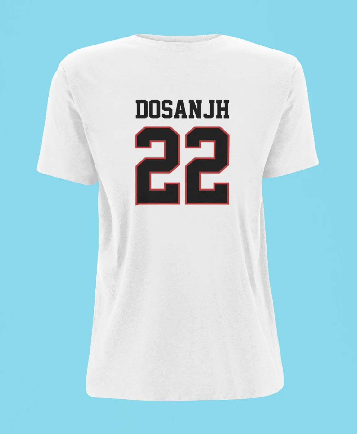 dosanjh 22 back print oversized t shirt white