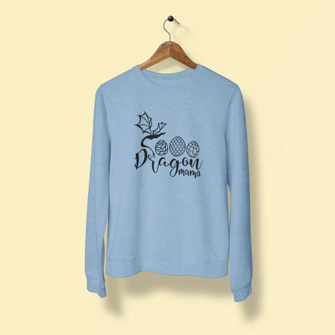 dragon mama unisex sweatshirt baby blue