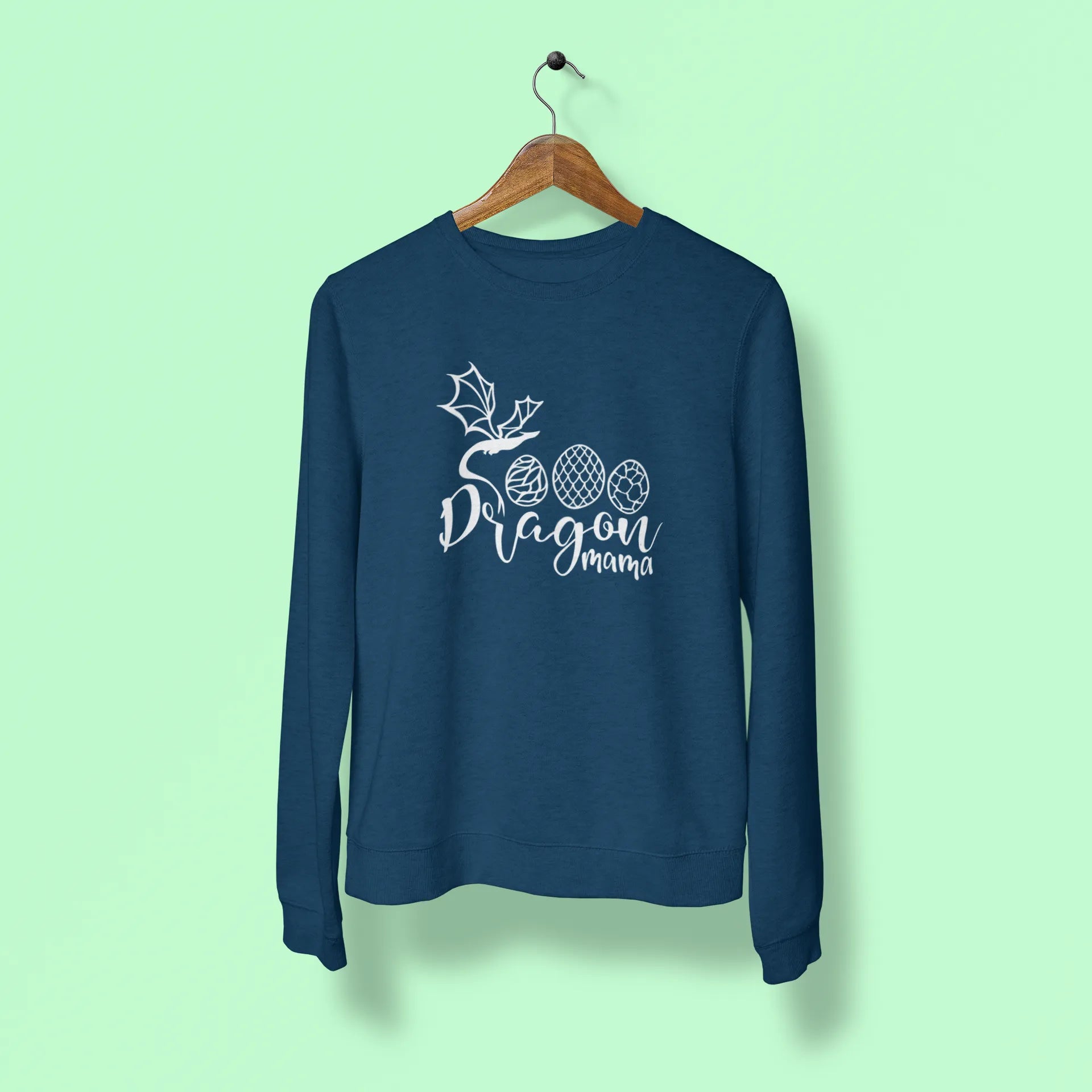 dragon mama unisex sweatshirt navy blue