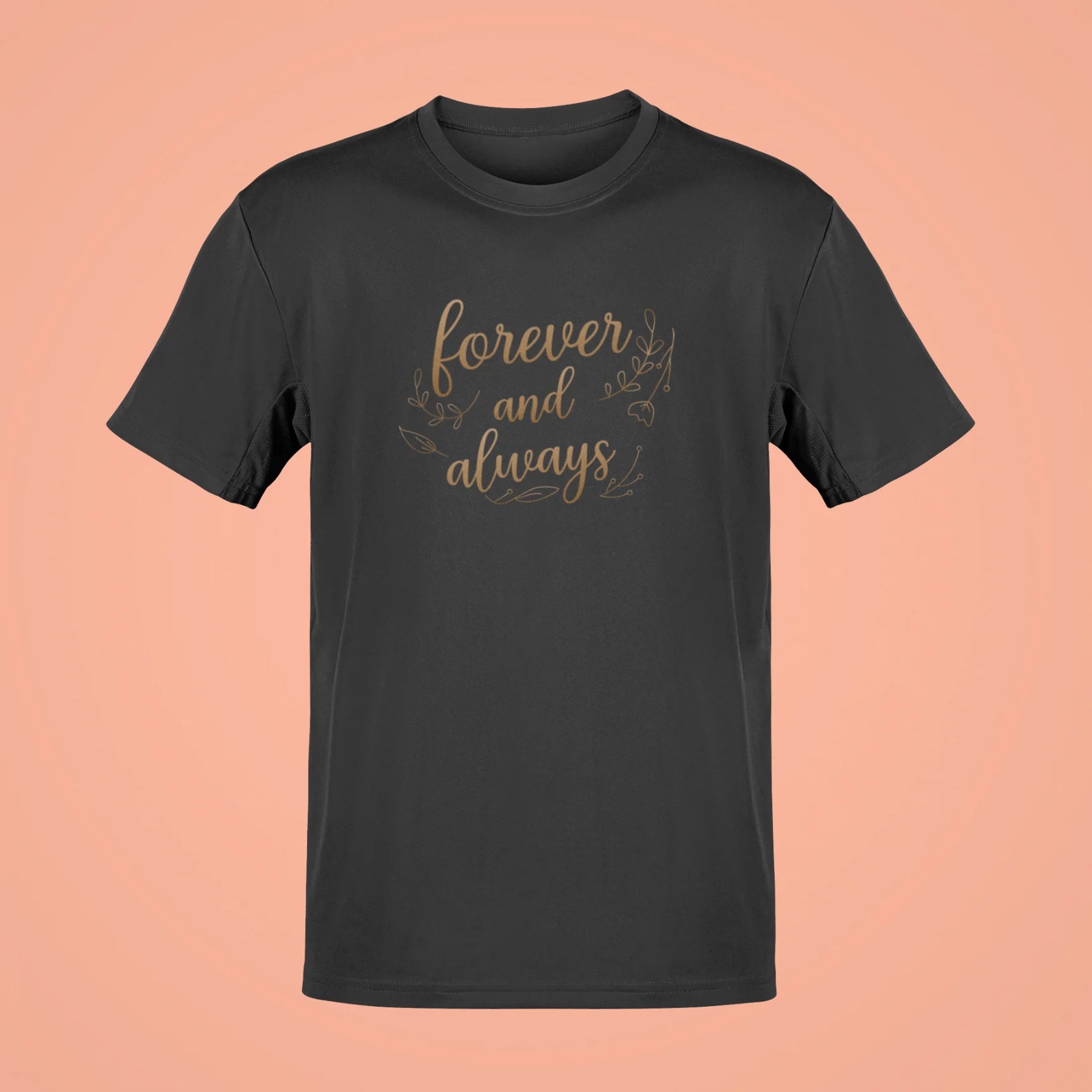 forever and always oversized t shirt black
