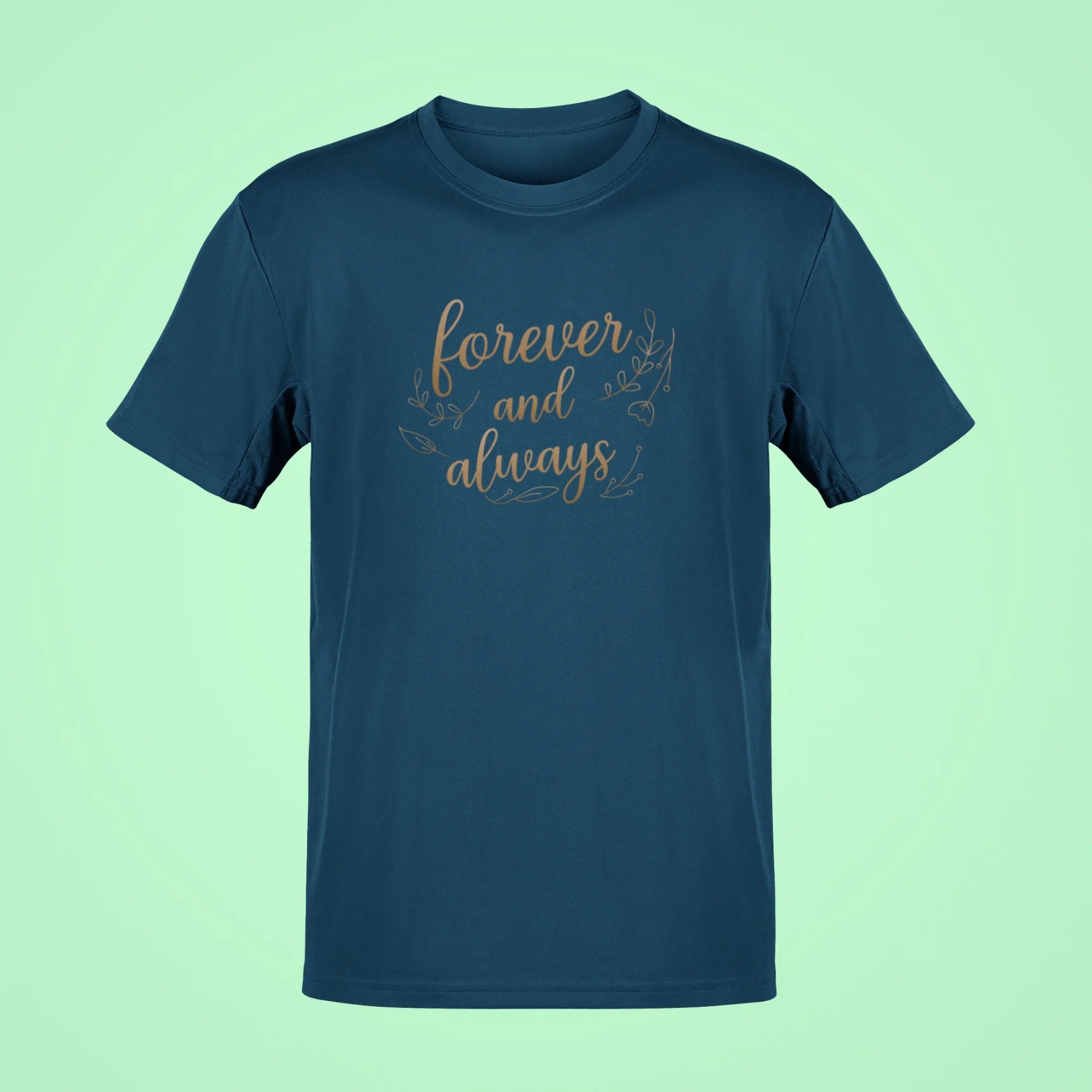 forever and always oversized t shirt navy blue