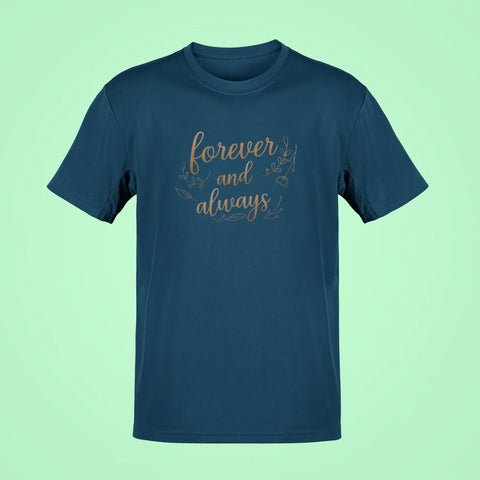 forever and always oversized t shirt navy blue