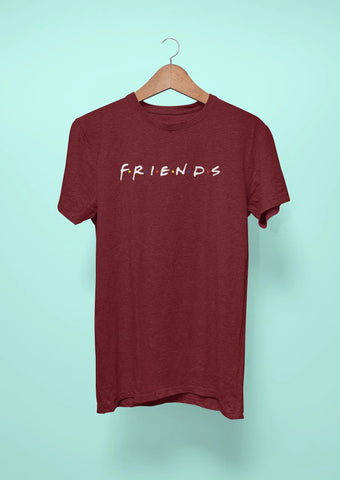 friends sitcom logo maroon 2