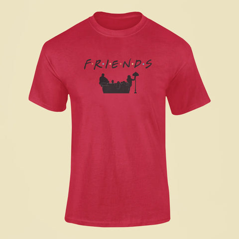 friends t shirt red