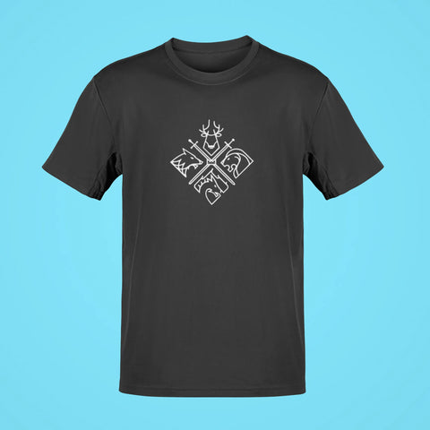 game of thrones houses oversized t shirt black