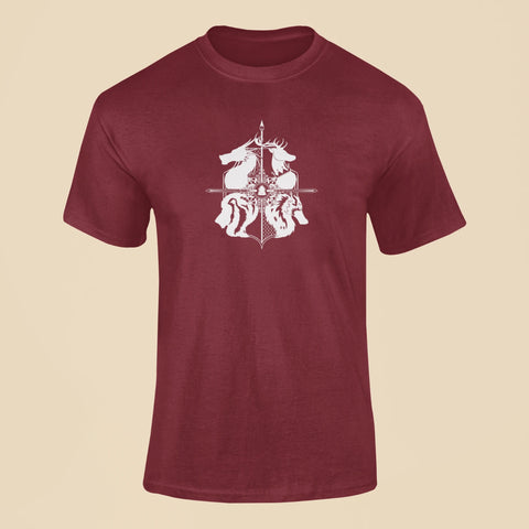 game of thrones houses t shirt 2 maroon