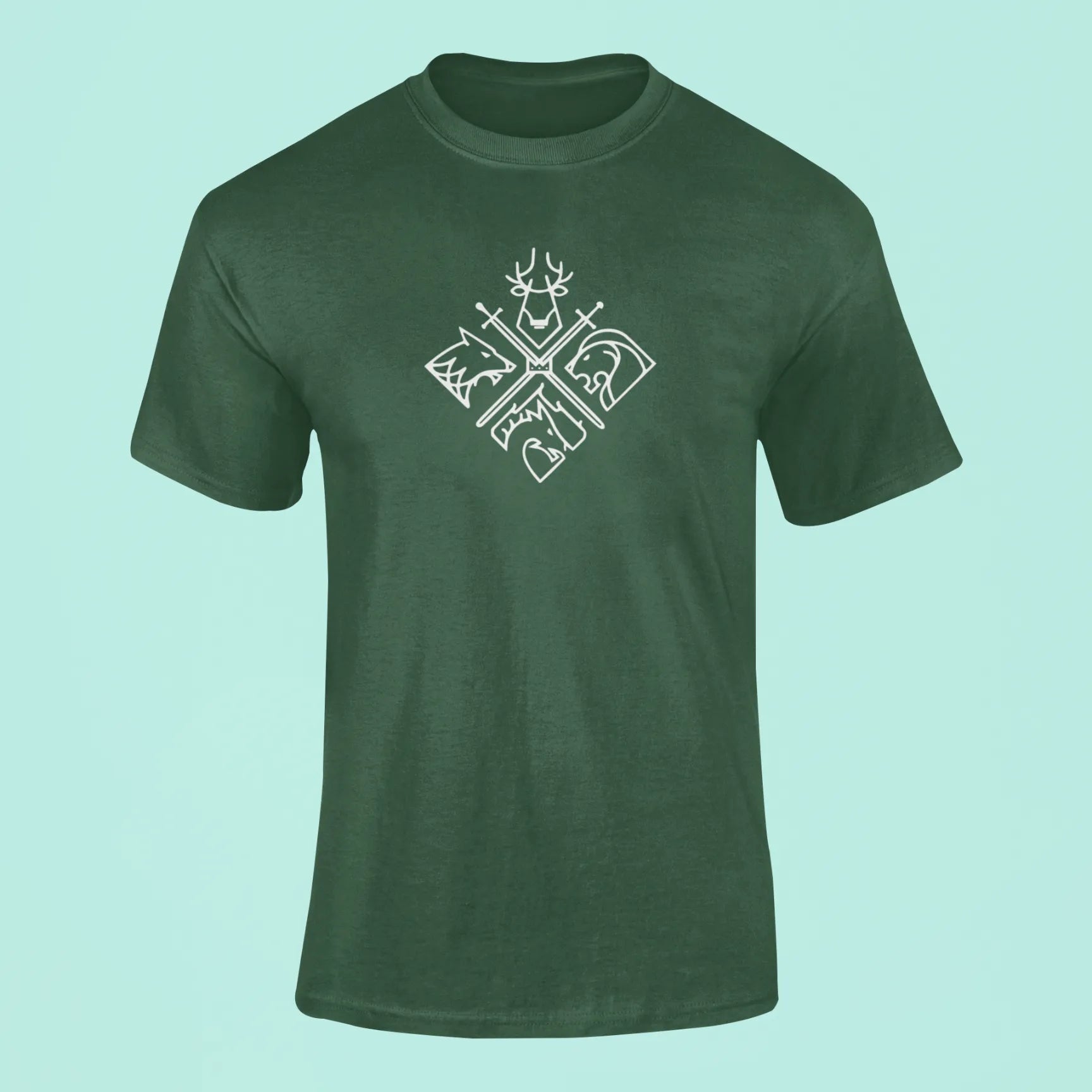 game of thrones houses t shirt green