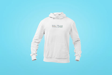 hal tejas unisex hoodie white