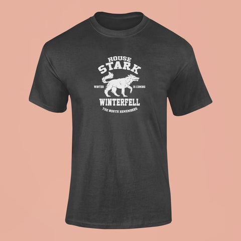 house stark winter is coming t shirt black