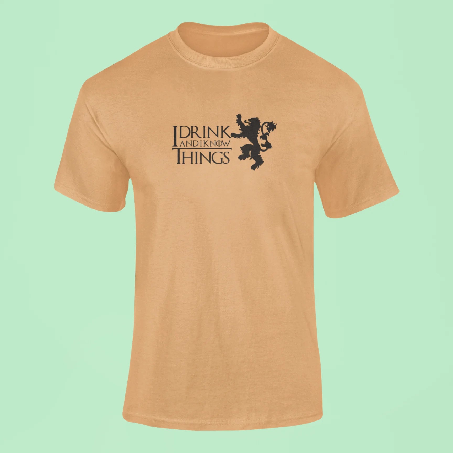 i drink and i know things t shirt mustard yellow