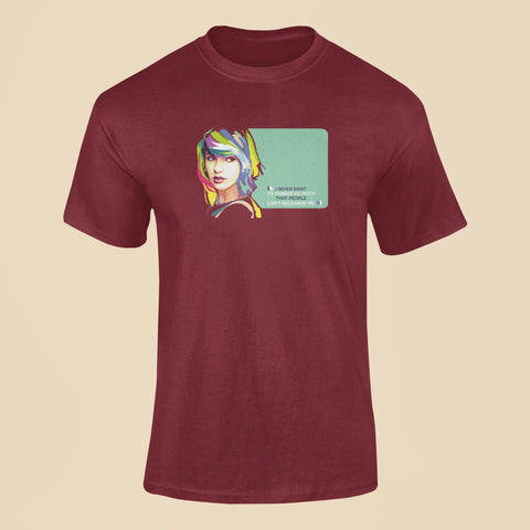 i never want to change so much that people cant recognize me t shirt maroon