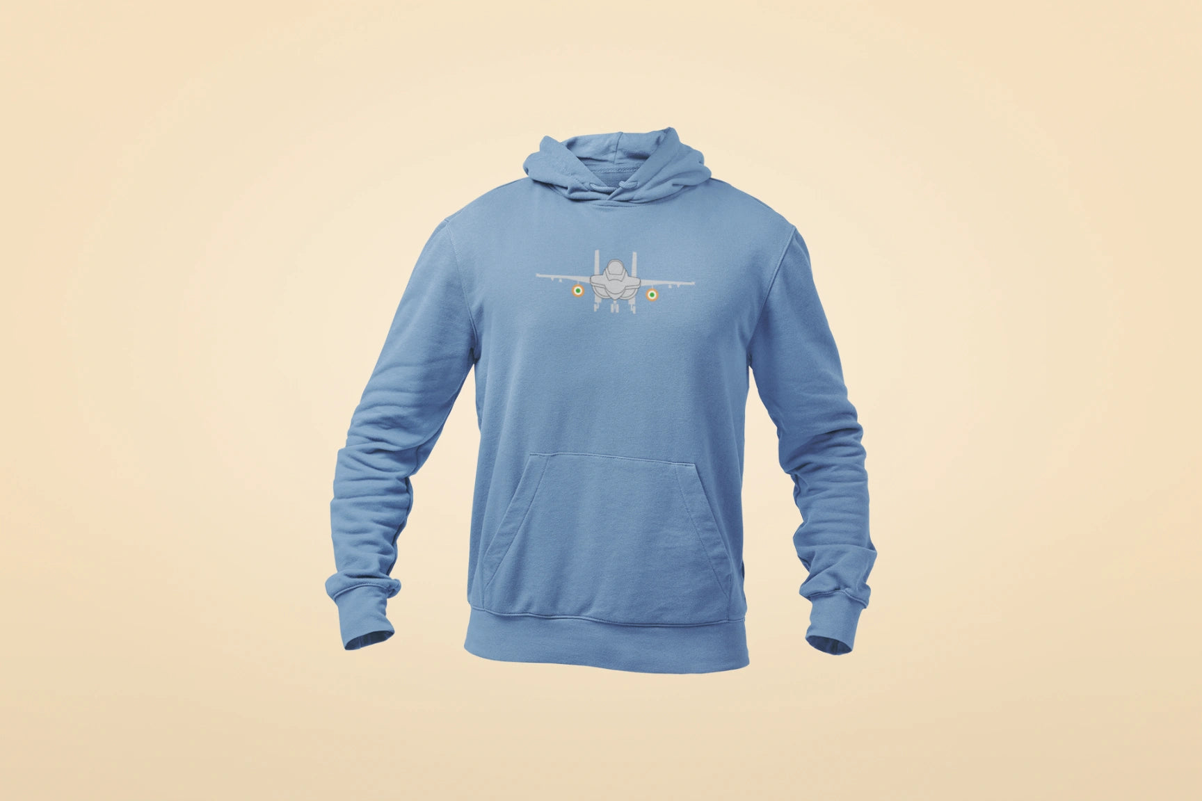 iaf fighter jet oversized unisex hoodie baby blue