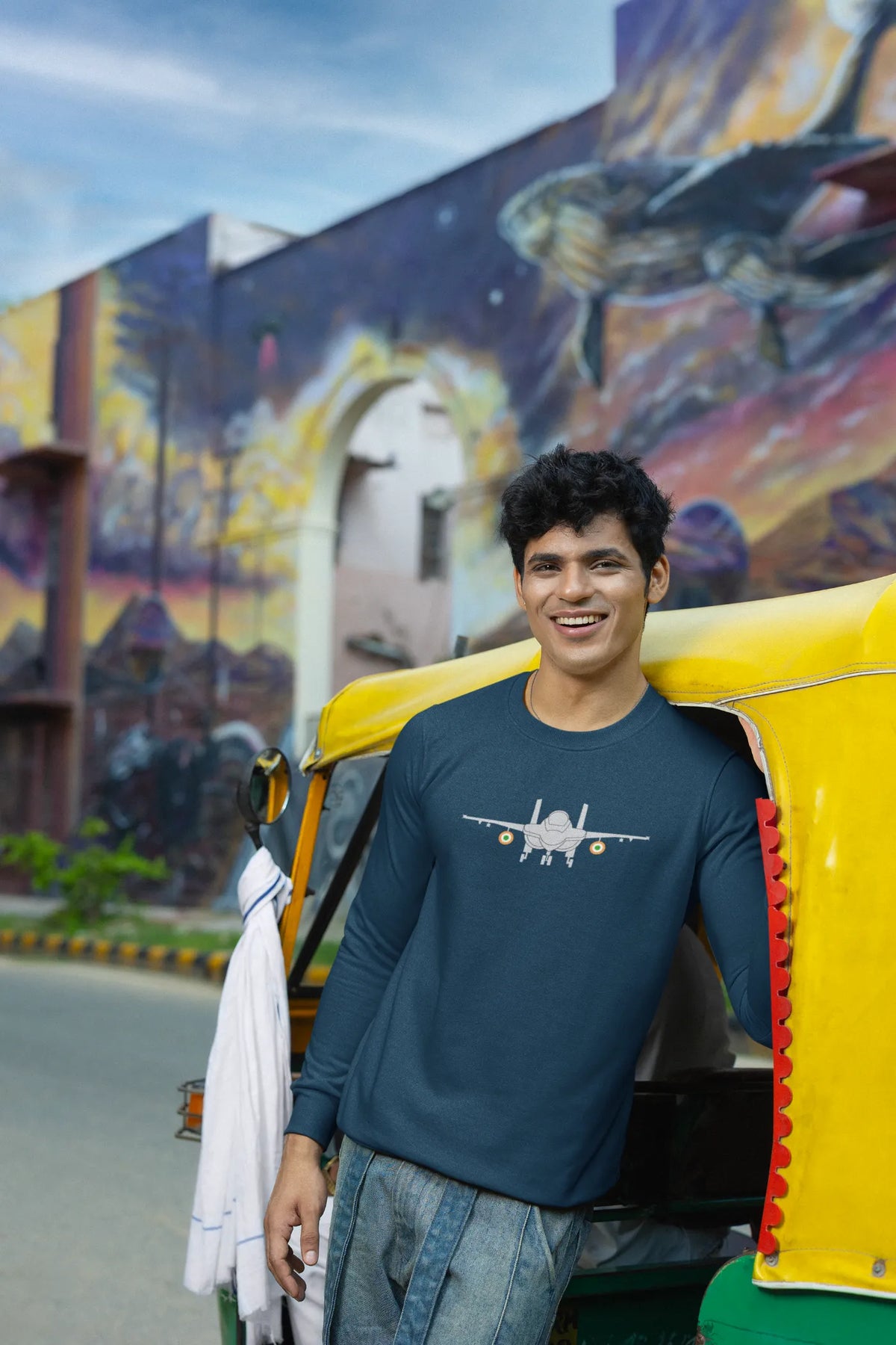 IAF Fighter Jet Oversized Unisex Sweatshirt