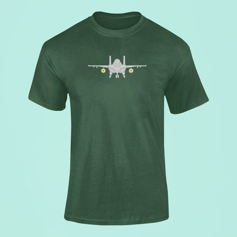 iaf fighter jet t shirt green