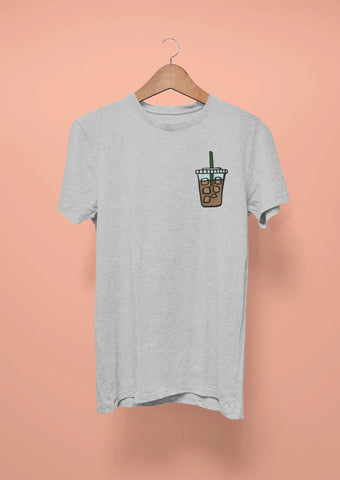 iced cold coffee grey