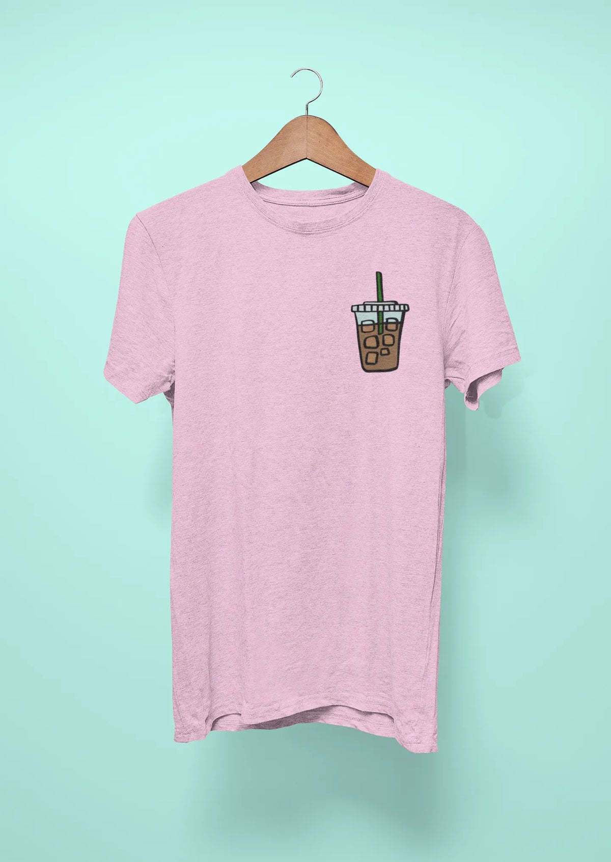 iced cold coffee pink