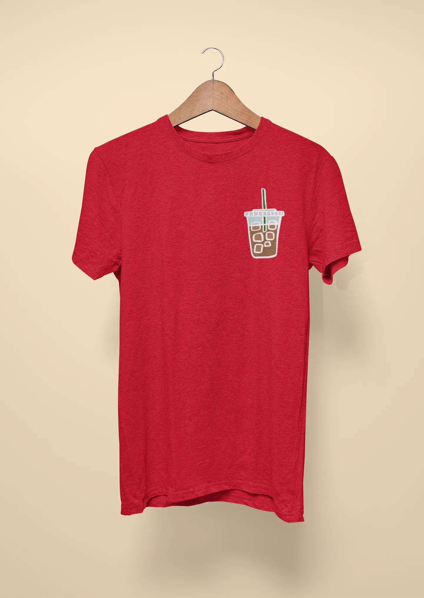 iced cold coffee red