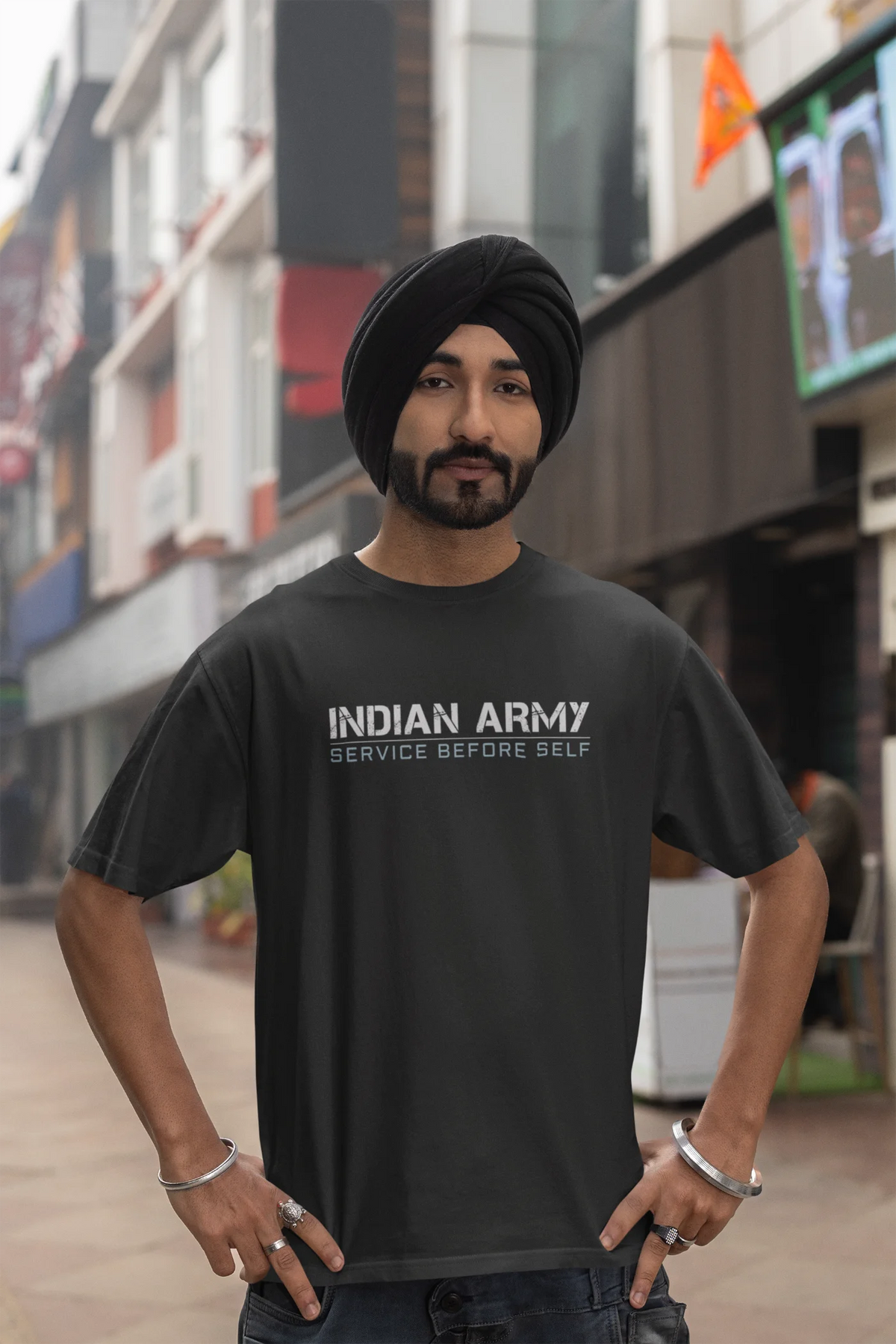 Indian Army - Service before self Oversized T-Shirt