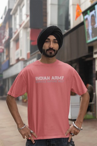 Indian Army - Service before self Oversized T-Shirt