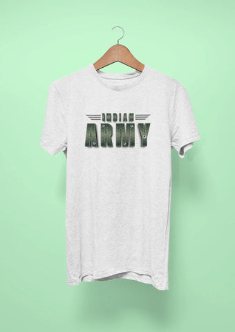 indian army t shirt white