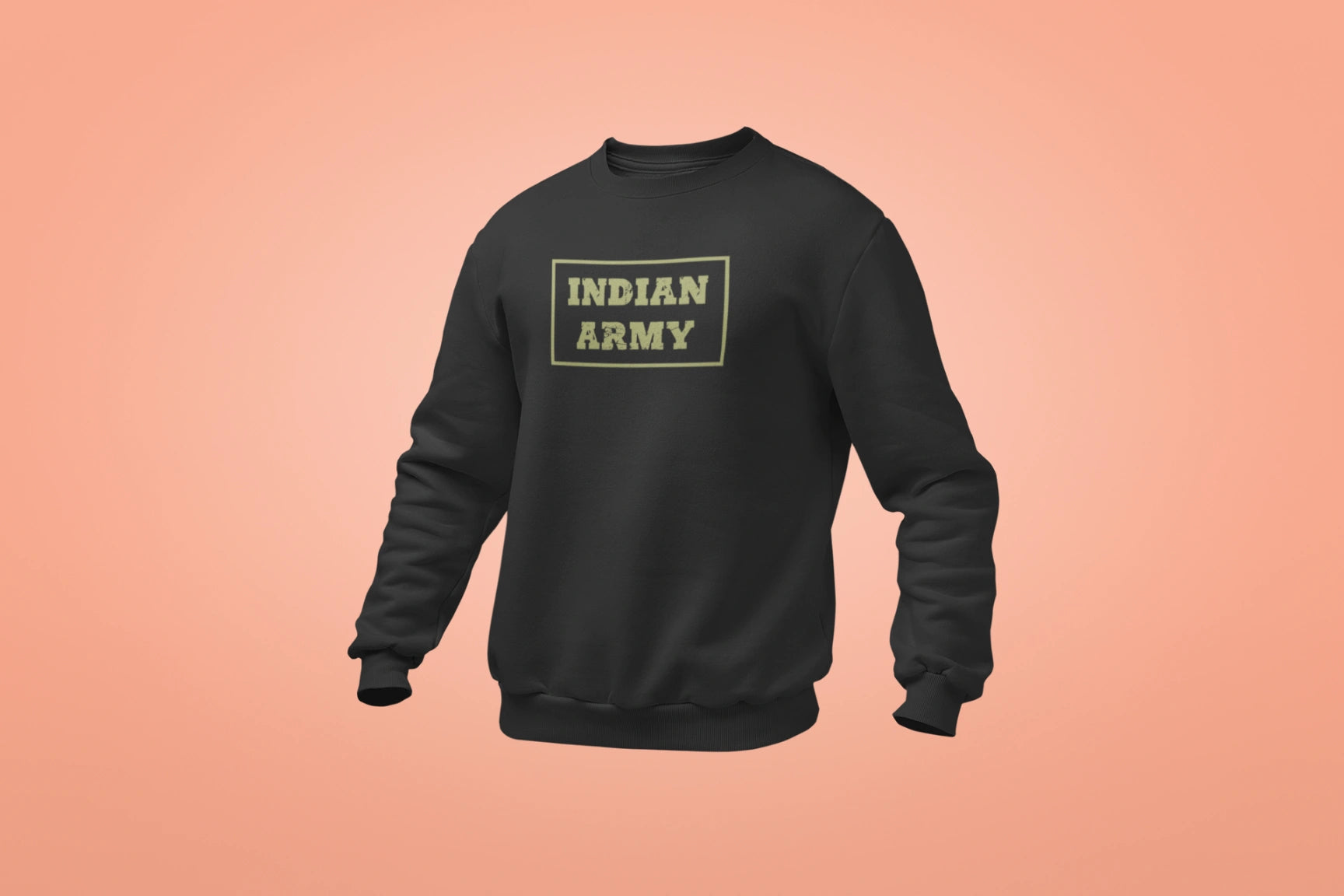 indian army unisex sweatshirt black