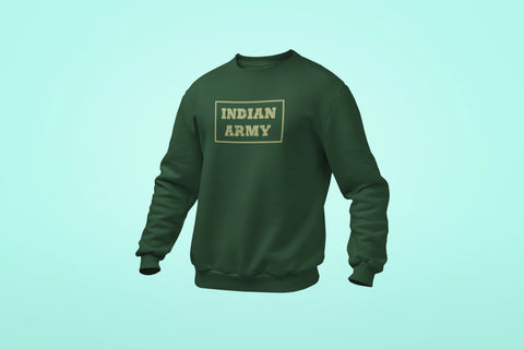 indian army unisex sweatshirt green