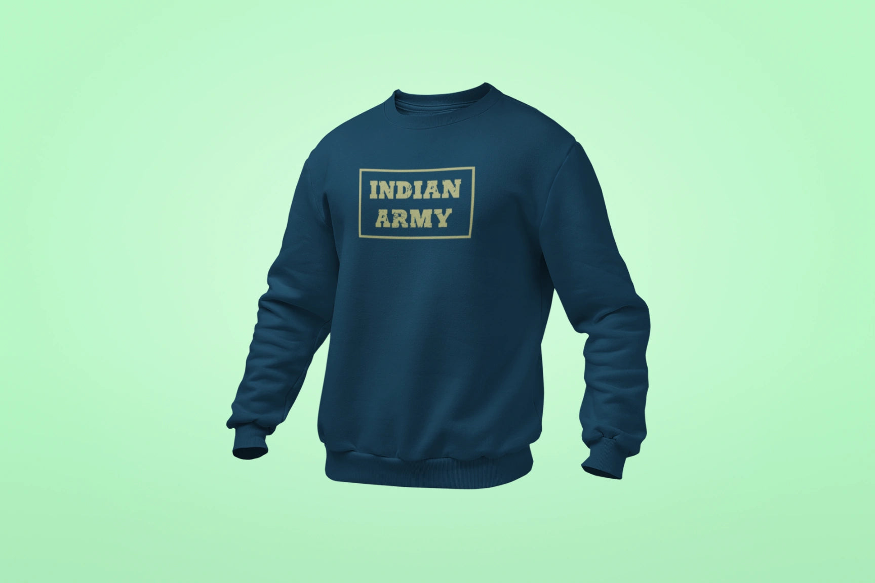 indian army unisex sweatshirt navy blue