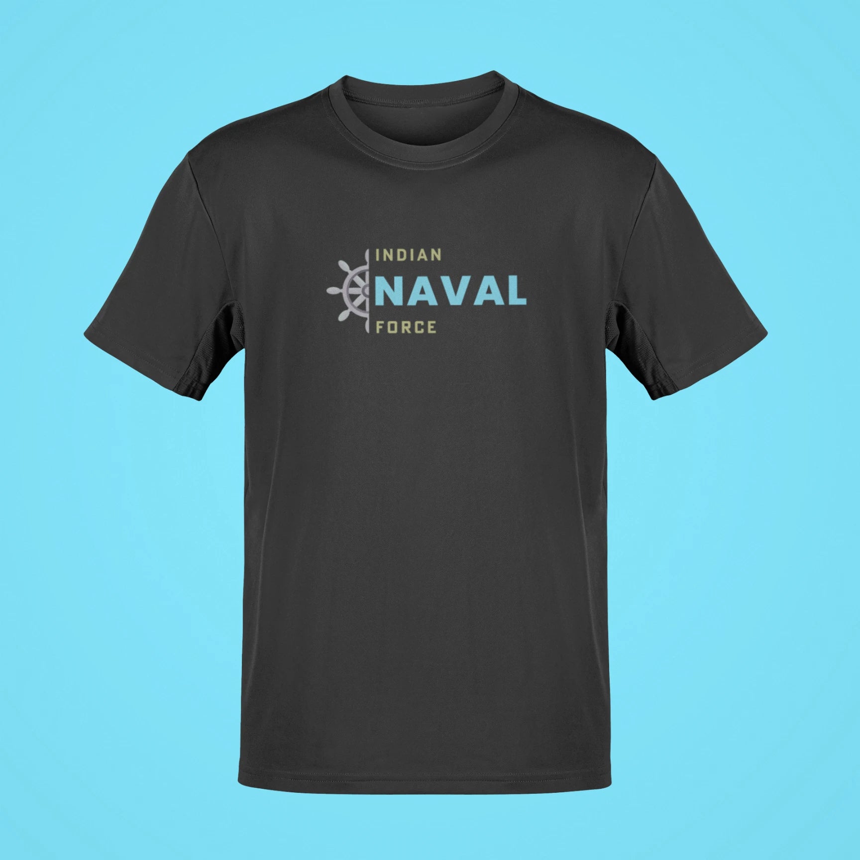 indian naval force oversize t shirt black