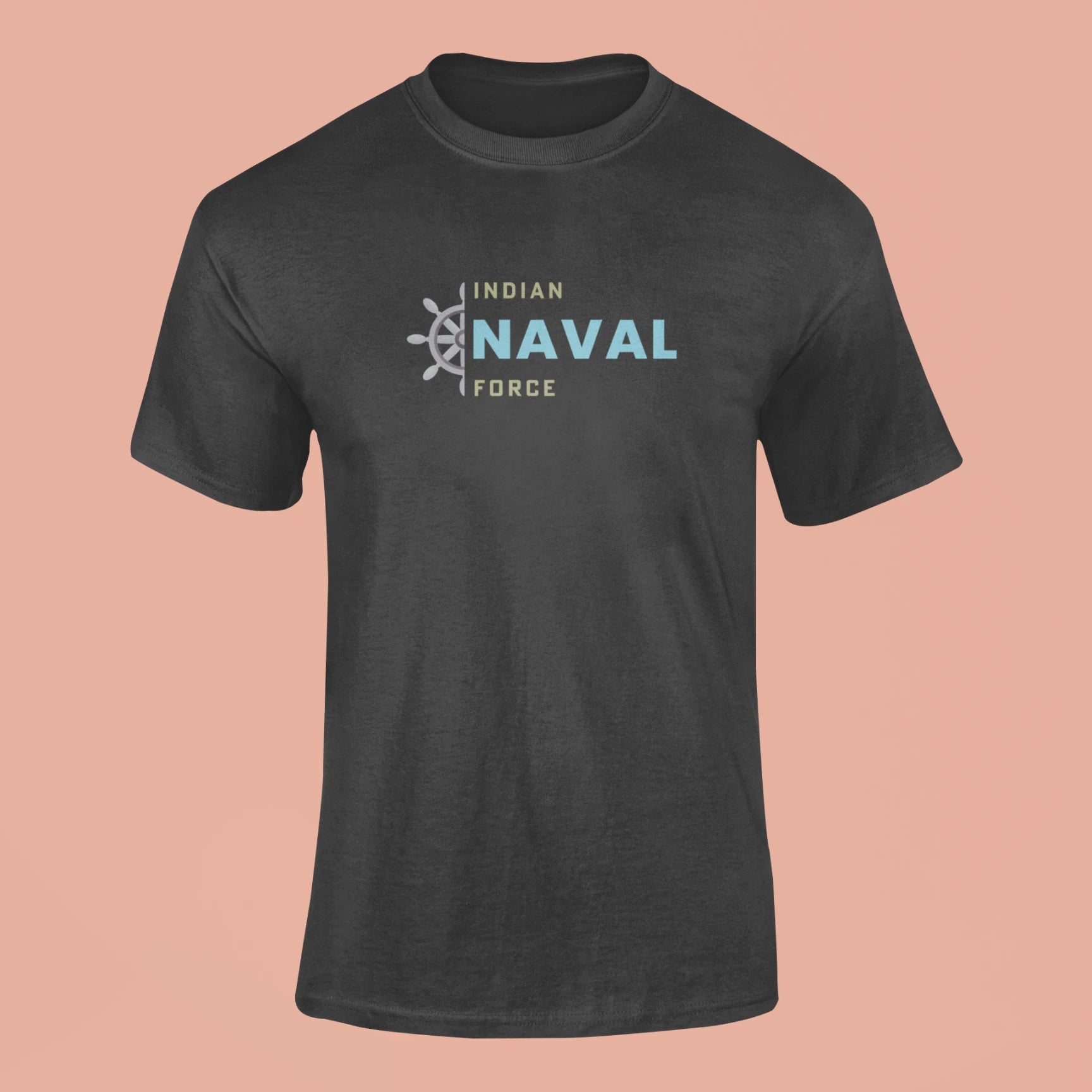 indian naval force t shirt black