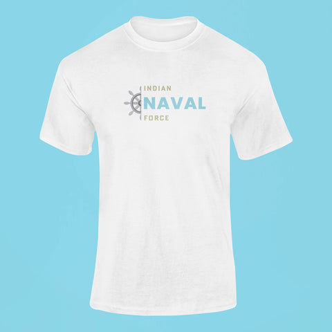 indian naval force t shirt white