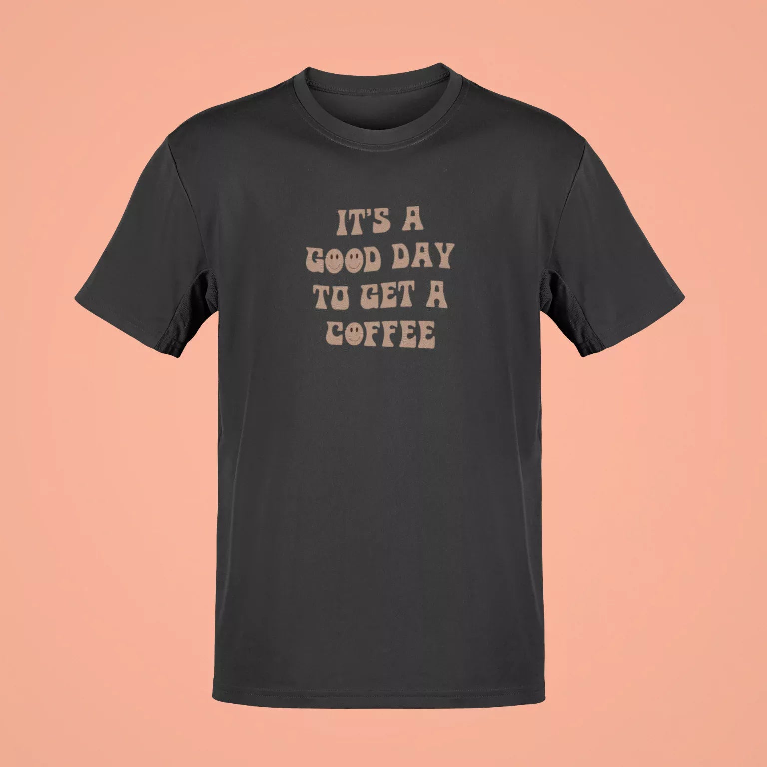 its a good day to get a coffee oversized t shirt black