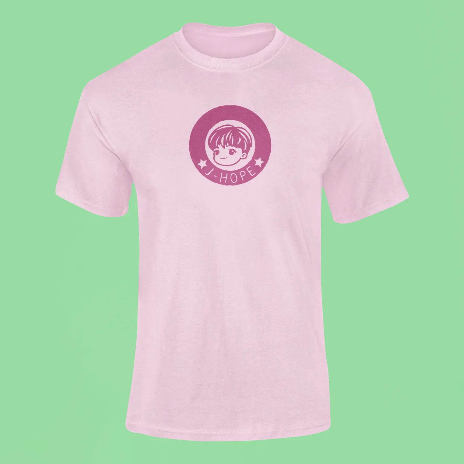 j hope baby face t shirt pink