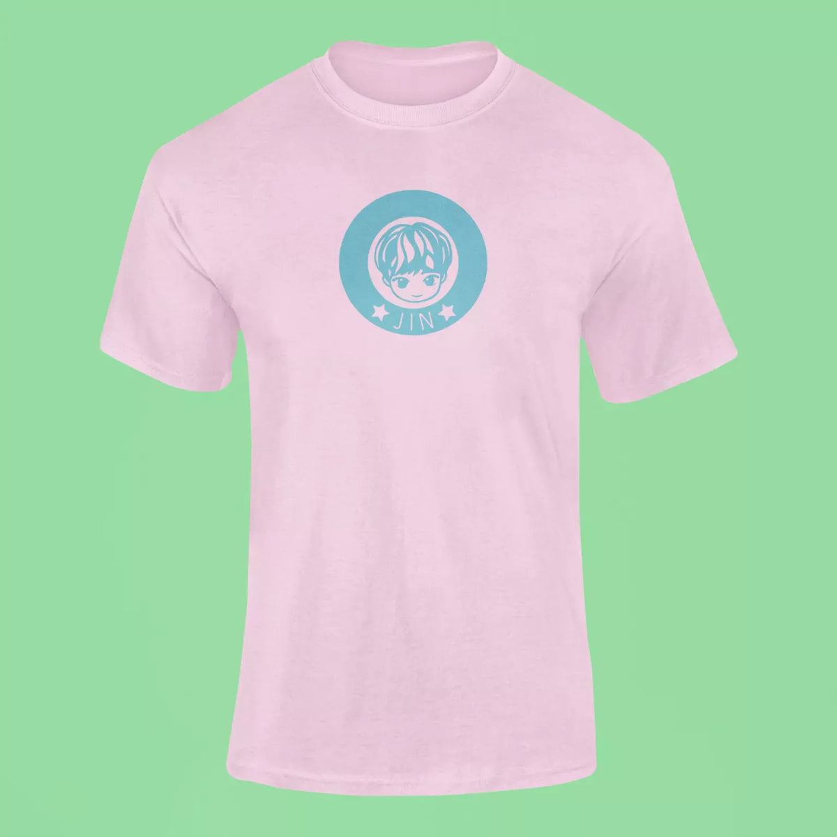 jin baby face t shirt pink