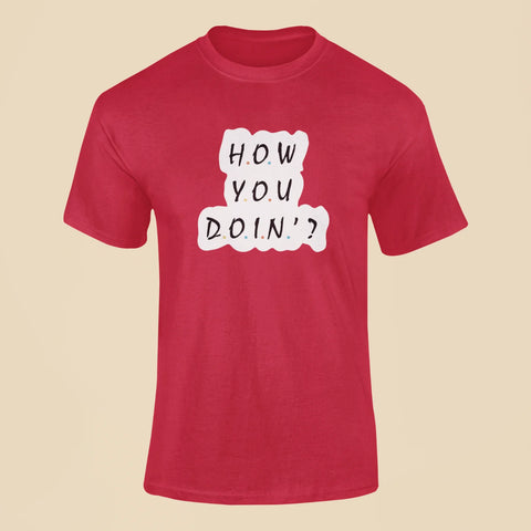 joey how you doin t shirt red